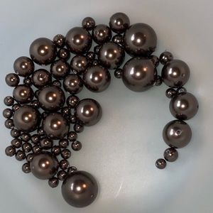 NEW BROWN SWAROVSKI PEARLS - Round assorted sizes
